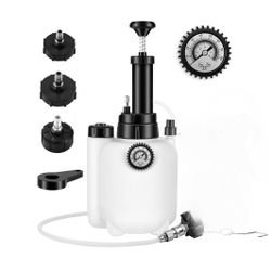 3L Brake Bleeder Kit One Man Brake Bleeder Vacuum Pump Kit Pressure Brake Fluid Bleeding Kit with 4 Master Cylinder Adapters