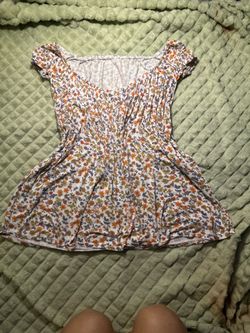 Floral baby doll top