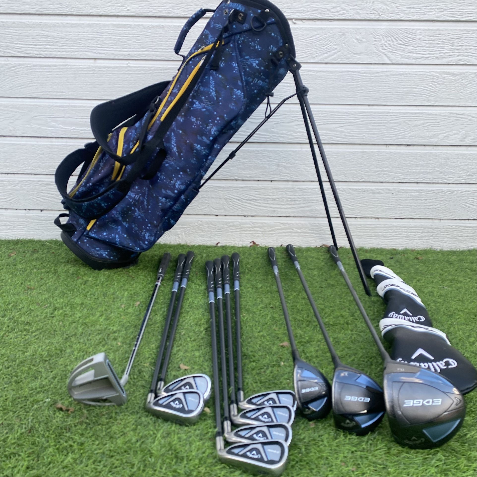 Callaway Edge Women’s Golf Set With Bag Graphite Shafts W-Flex