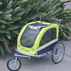 Brand NEW Booyah Large pet Stroller And Bike Trailer With Suspension