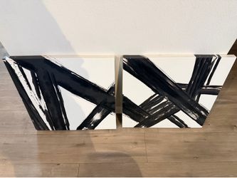 Black & White Canvas Paintings