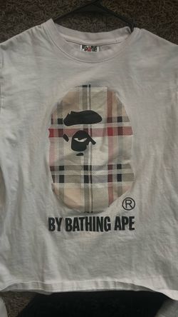 bape burberry tee