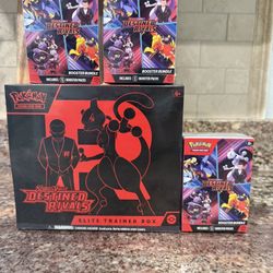 Destined Rivals ETB + 3 Bundles Lot