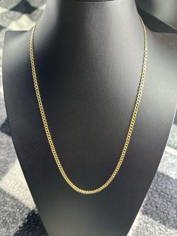 14kt Solid Gold Curb Link Chain / Cadena Sólida de Oro 14kt