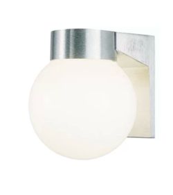 Globe Wall Sconce Brushed Nickel Finish