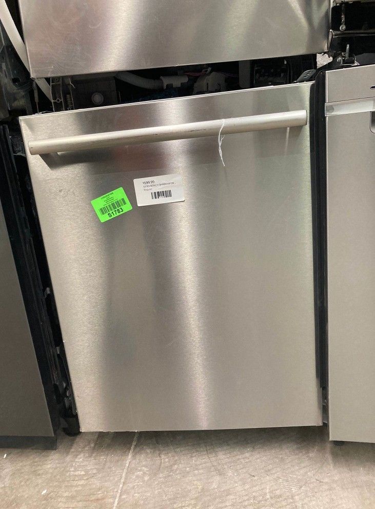 BOSCH SHX84AAF5N 100 48-Decibel Top Control 24-in Built-In Dishwasher