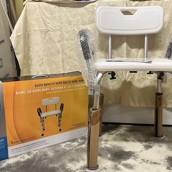 Bath Bench with Back and Arms