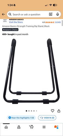 Strength Training Dip Stand By Amazon