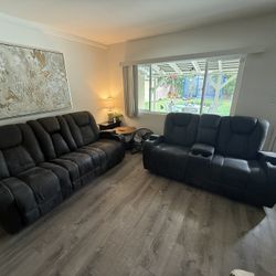 Set Of Reclining Couches 
