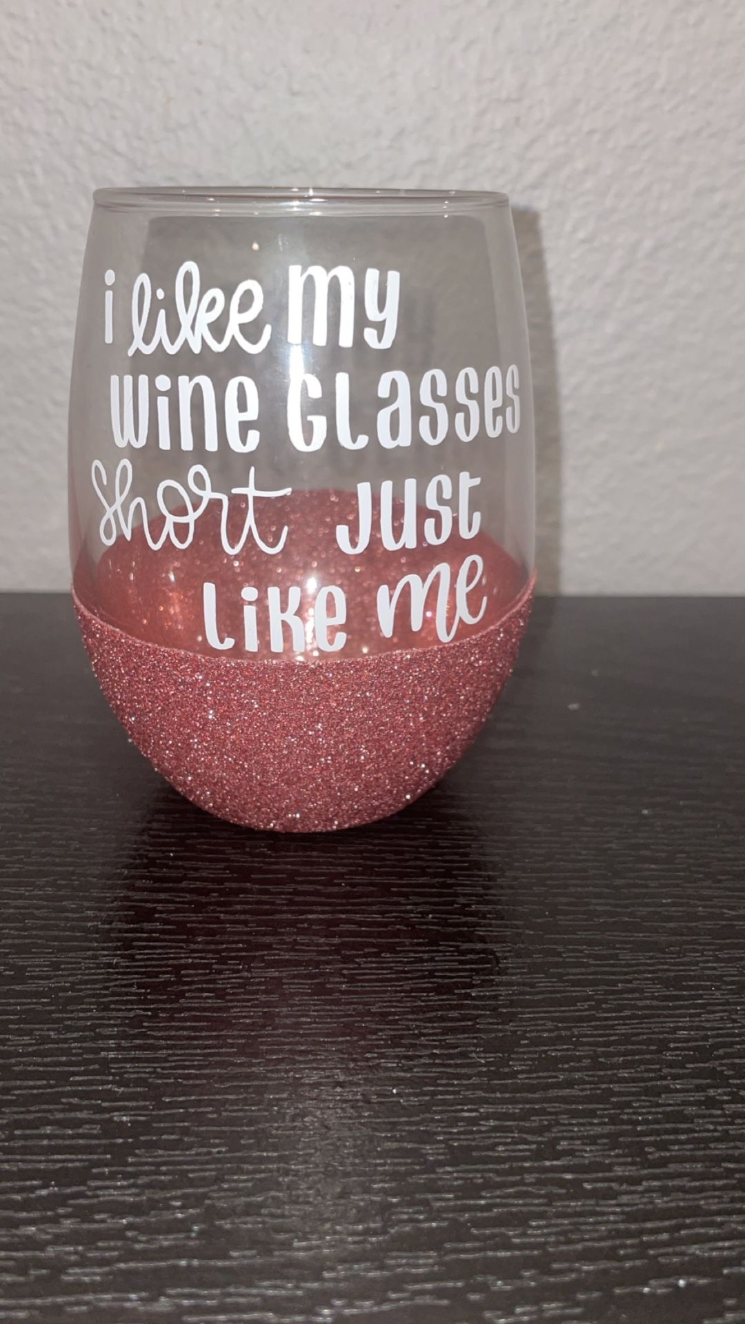 NEW! Short stemless wineglass