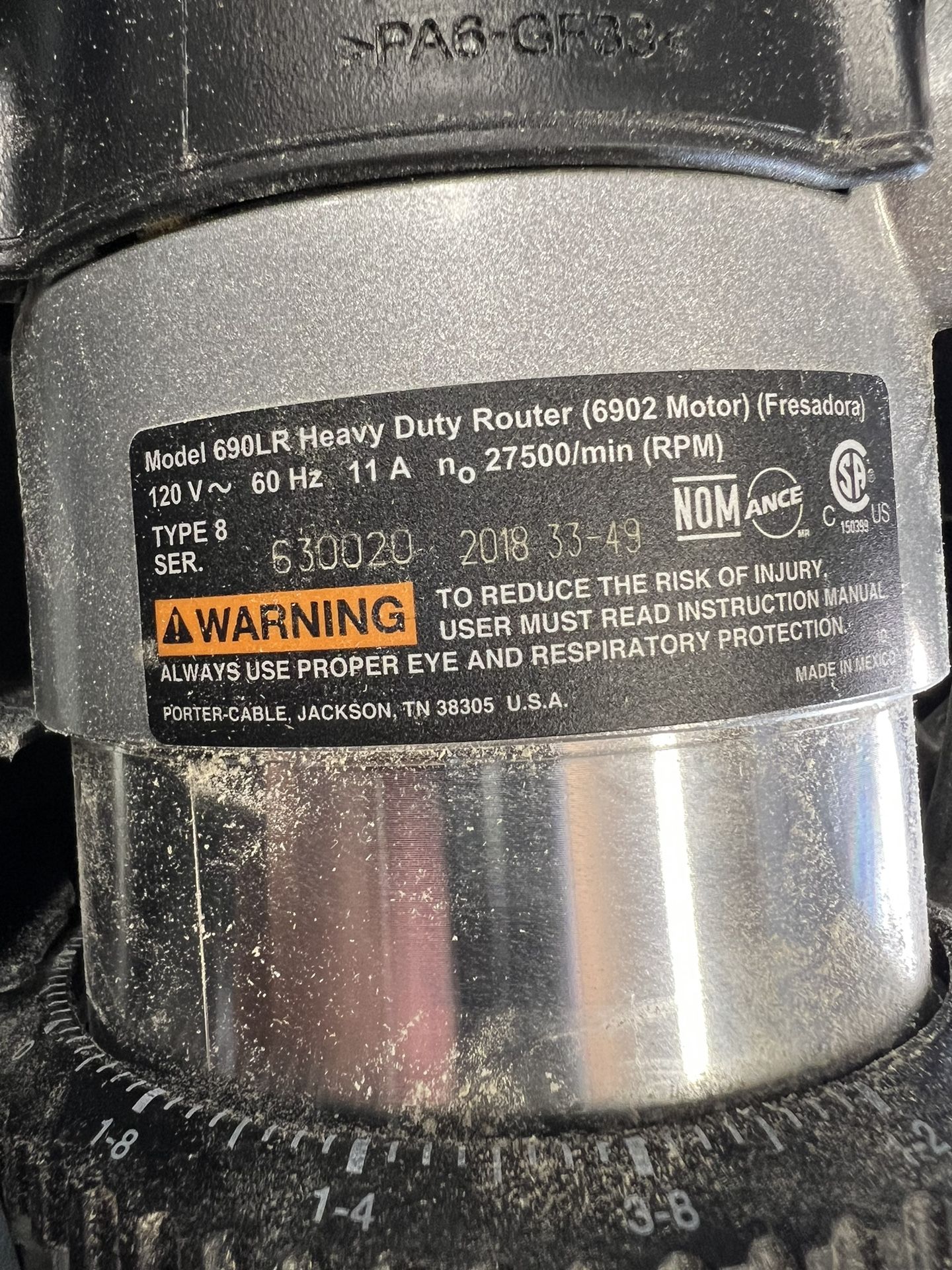 Porter Cable Router 9690LR