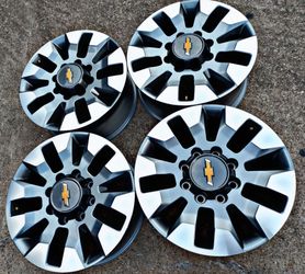 2026 CHEVY SILVERADO 2500 RIMS OEM BRAND NEW.......( 8 LUG
)