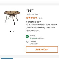 Hampton Bay Table