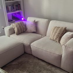 Modular Sectional Couch + Ottoman