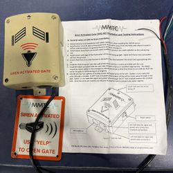 Siren Activated Gate Opener