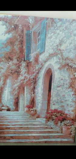 Original OIL PAINTING ,+ Binoculars