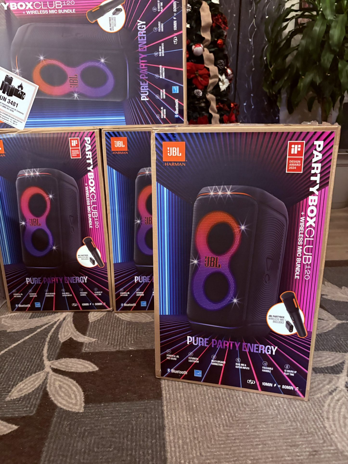 JBL PartyBox 120 Club Live Bluetooth Portable Speaker – Powerful Sound with Party-Ready Features