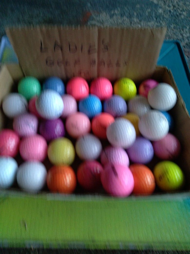 Multi Colored Golf Balls 