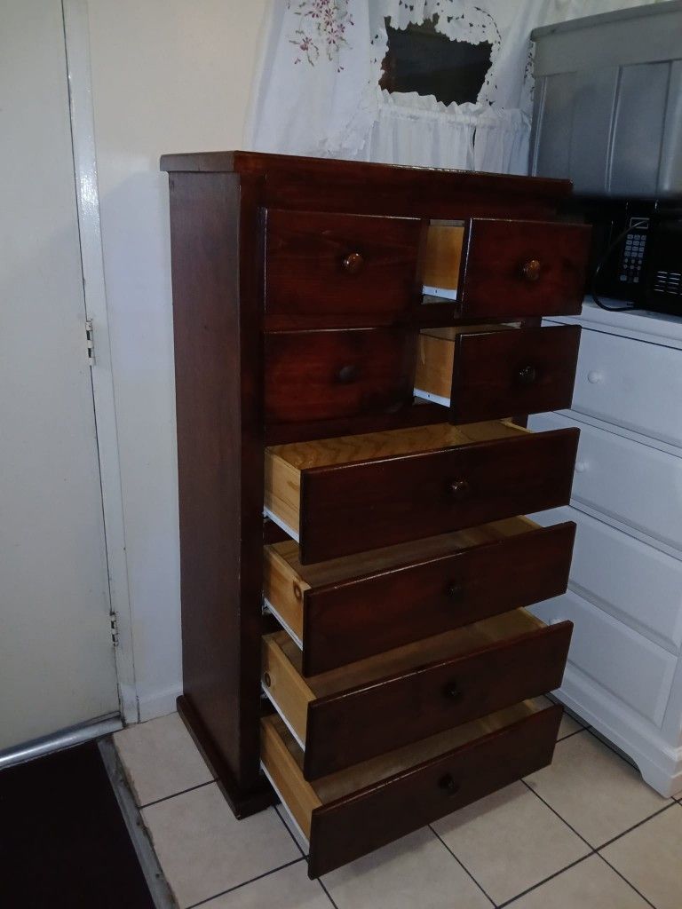 Tall Wooden Dreeser 59 Tall