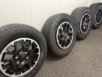 Toyota TRD Wheels with Goodyear Wrangler AT Tires – Set of 4
