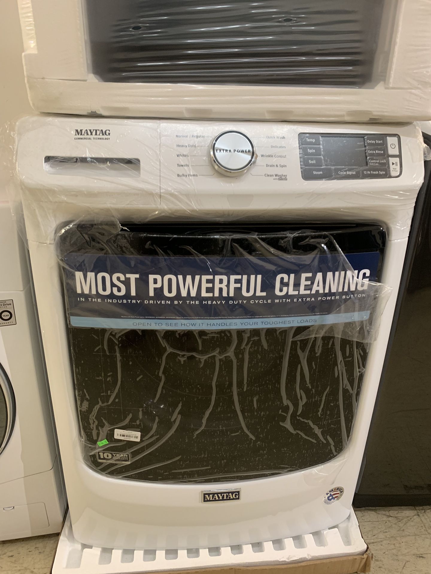 Brand new Maytag front loading large capacity washer machine with 6 months warranty!