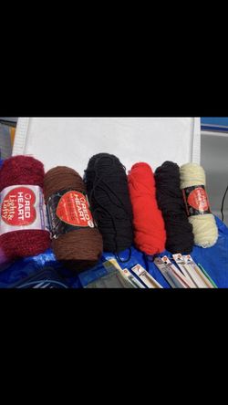 6 Yarns , Knitting Needles And More Needle Kit Set