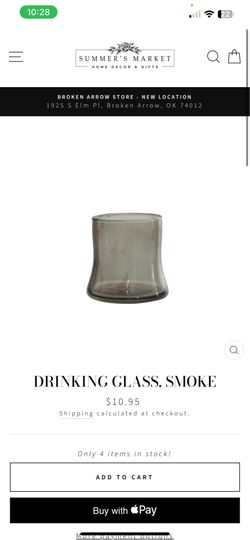 Set of (8) Smokey Drinking Glasses