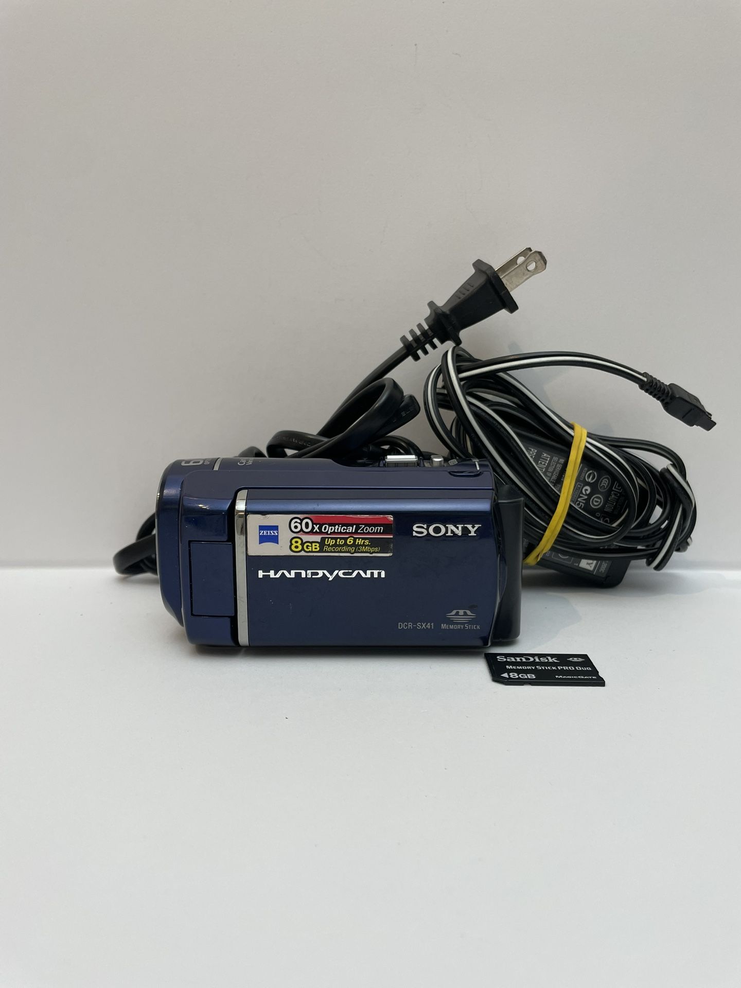 Sony Handycam DCR-SX41 blue camcorder video camera tested works