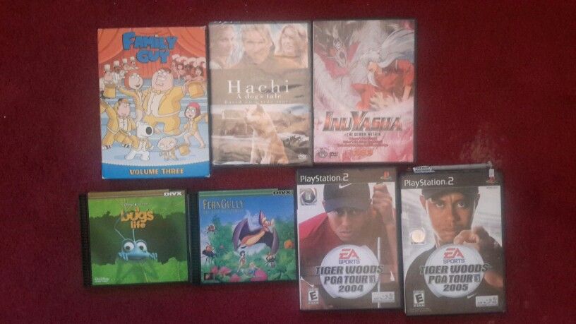Dvds and video games