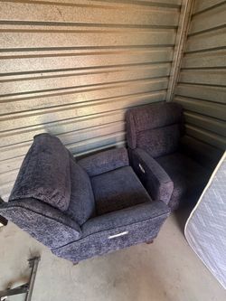 Blue Reclining Chairs