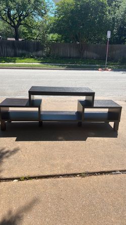 Dark cherrywood colored tv console or shoe rack