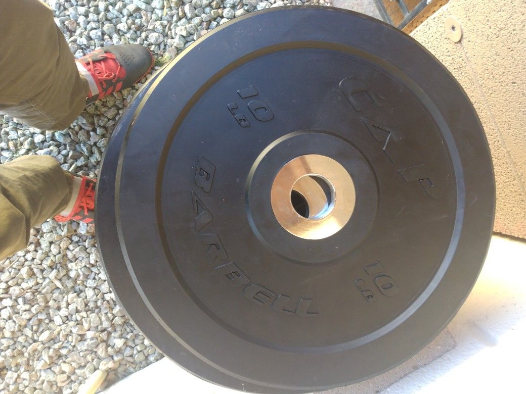 Cap 10 Pound Bumper Plates