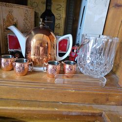 Vintage Copper Baker Hart & Stuart Korean Teapot Set