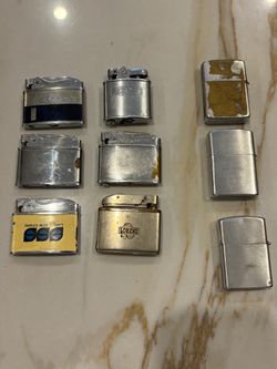 8 Vintage cigarette lighters