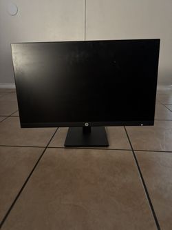 HP 27 inch monitor black tilt height adjust built in speakers