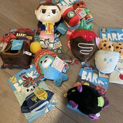 (8) Bark Box Dog Toys