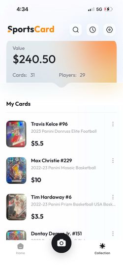 Sports card collection, (31) total all in excellent condition