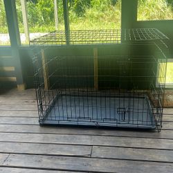 Big Foldable Two Door Metal Dog Kennel