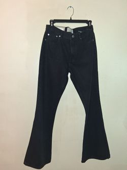 Black Flare Denim Jeans