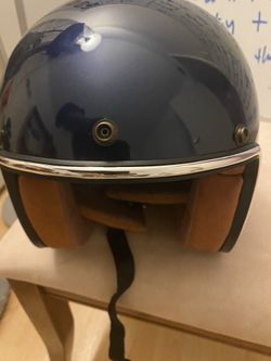 Helmet for Motorcycle “Urban Helmets” metallic blue”