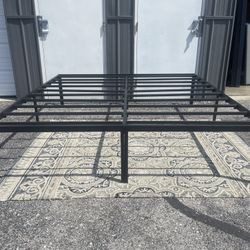 New 18”h King Size Platform Bed Frame 