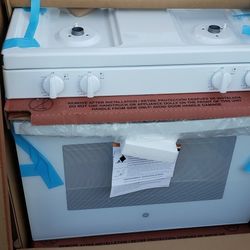 Range Stove GE White Gas Burner 4 New In Box