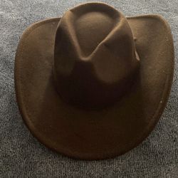 brown cow boy hat