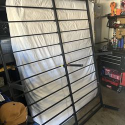 Queen bed and metal frame