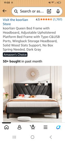 Queen bed frame new