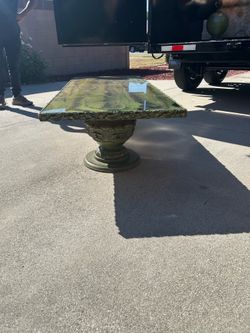 Vintage Italian‑Style Green Resin Coffee Table + Pair of Pedestal Side Tables