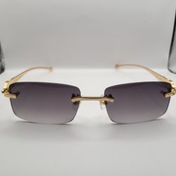 Cartier Rimless Glasses(Gray)