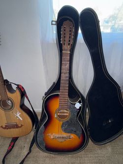 Acoustic Bajo Sexto with Hard Case