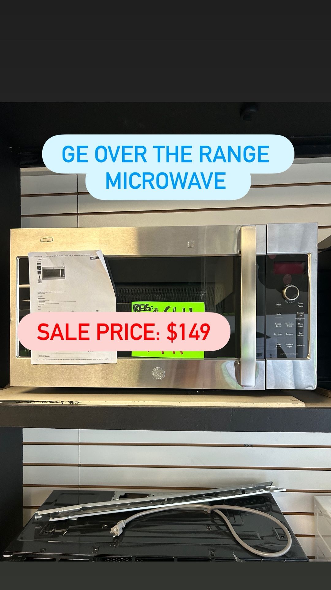 Ge Over The Range Microwave 