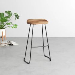 wood bar stools set